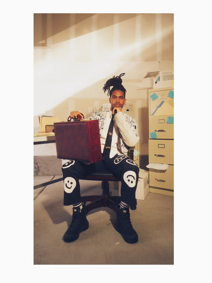 SadBoy Smiley Face Worker Pants