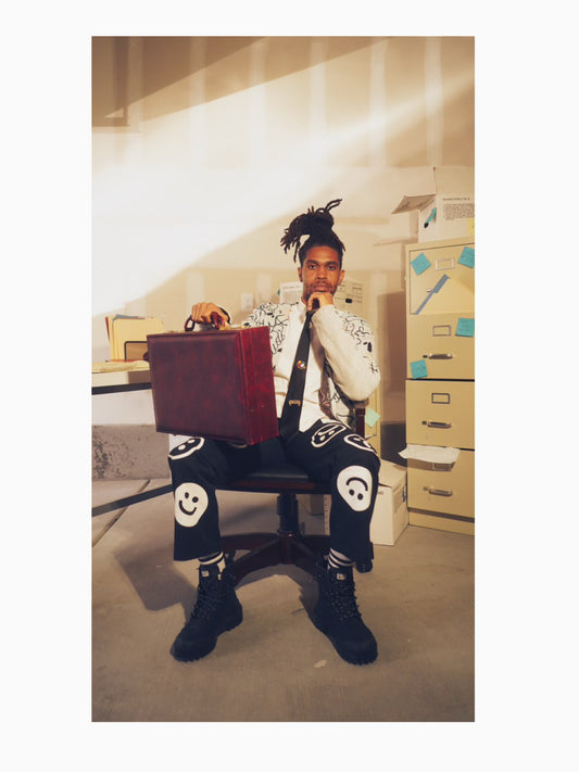 SadBoy Smiley Face Worker Pants